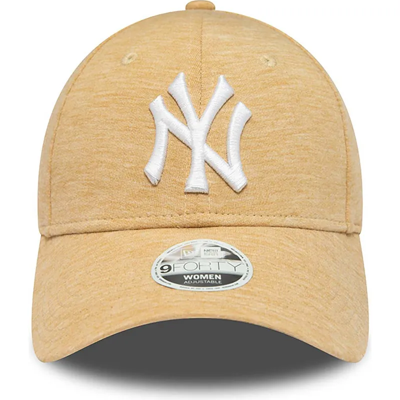 beige-verstellbare-curved-cap-fur-damen-9forty-jersey-der-new-york-yankees-mlb-von-new-era beige-verstellbare-curved-cap-fur-damen-9forty-jersey-der-new-york-yankees-mlb-von-new-era