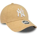 new-era-curved-brim-women-9forty-jersey-new-york-yankees-mlb-beige-adjustable-cap
