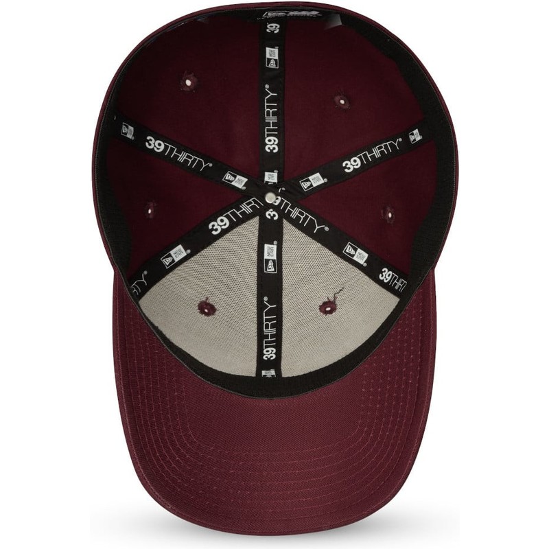 new-era-curved-brim-39thirty-league-essential-new-york-yankees-mlb-maroon-fitted-cap