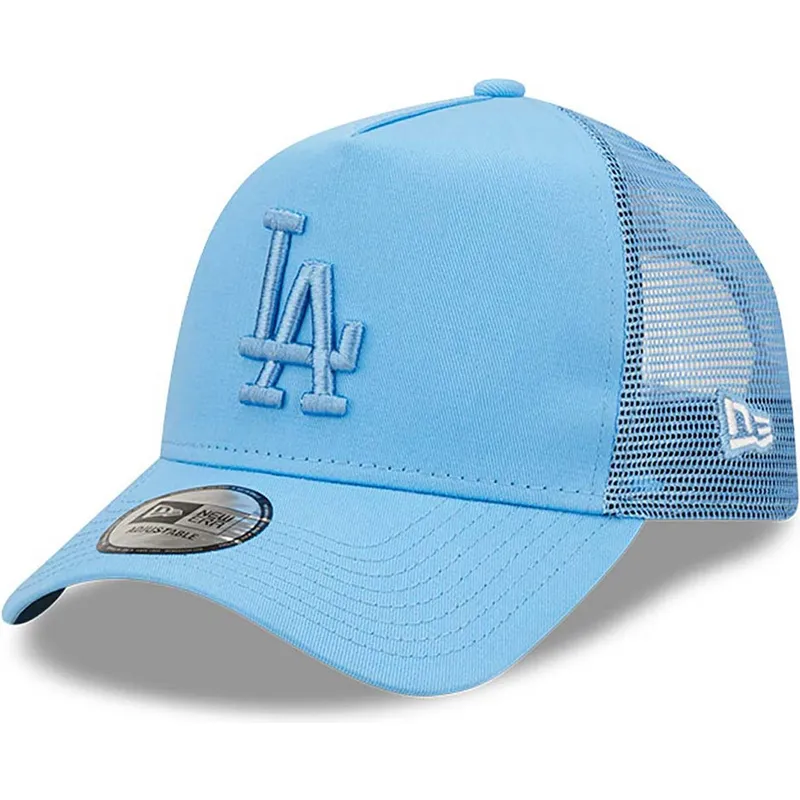 mutzen-gebogen-blau-snapback-a-frame-tonal-mesh-der-los-angeles-dodgers-mlb-von-new-era