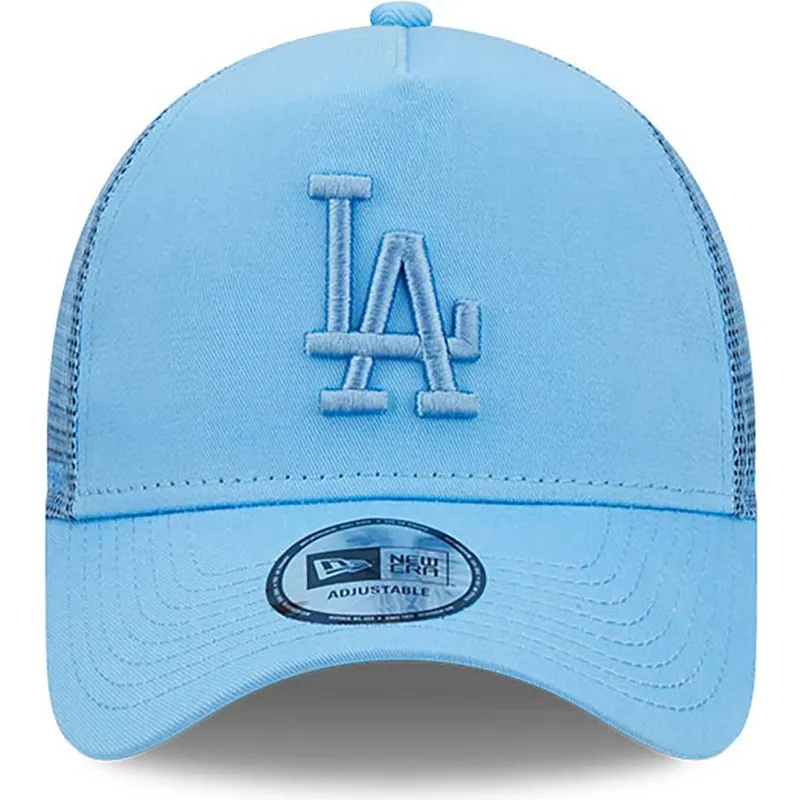 mutzen-gebogen-blau-snapback-a-frame-tonal-mesh-der-los-angeles-dodgers-mlb-von-new-era