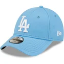 mutzen-gebogen-blau-verstellbares-band-fur-kinder-9forty-league-essential-der-los-angeles-dodgers-mlb-von-new-era