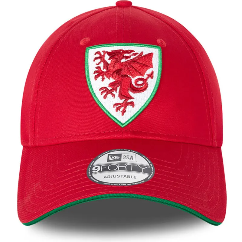 mutzen-gebogen-rot-verstellbares-band-9forty-de-wales-copa-mundial-der-wales-copa-mundial-de-futbol-von-new-era