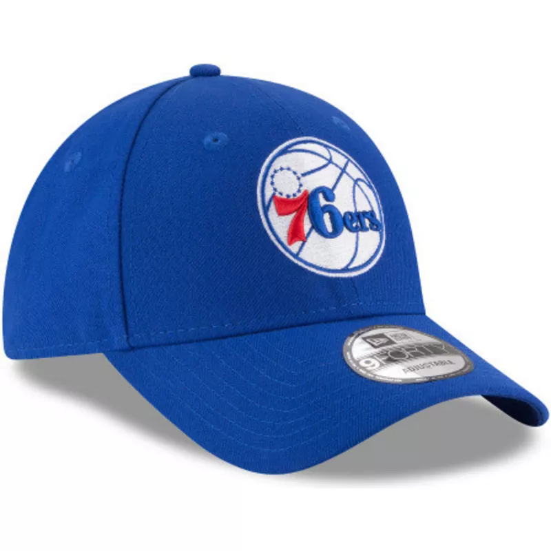 casquette-courbee-bleue-ajustable-9forty-league-philadelphia-76ers-nba-new-era
