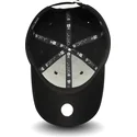 schwarze-gebogene-verstellbare-kinderkappe-mit-schwarzem-logo-9forty-league-essential-von-new-york-yankees-mlb-von-new-era