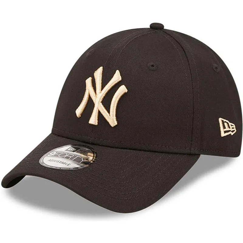 mutzen-gebogen-schwarz-verstellbares-band-9forty-league-essential-der-new-york-yankees-mlb-von-new-era
