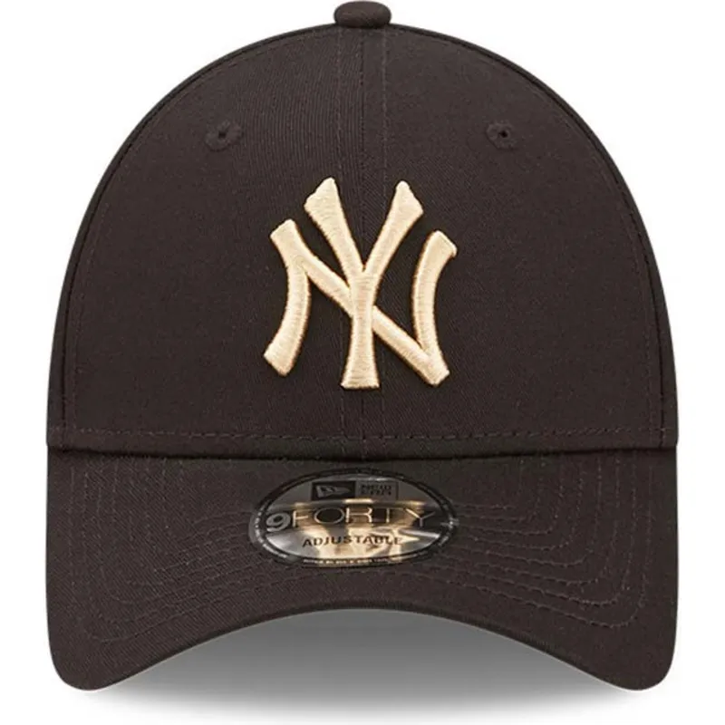mutzen-gebogen-schwarz-verstellbares-band-9forty-league-essential-der-new-york-yankees-mlb-von-new-era