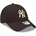 mutzen-gebogen-schwarz-verstellbares-band-9forty-league-essential-der-new-york-yankees-mlb-von-new-era