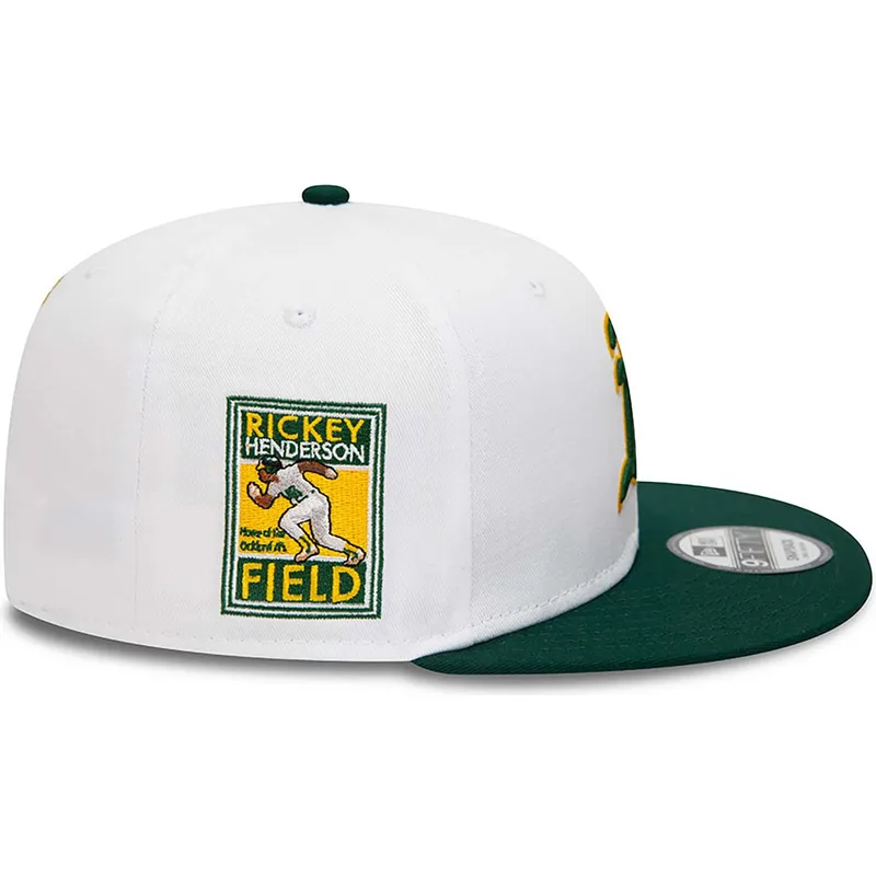mutzen-flach-weiss-snapback-rickey-henderson-9fifty-crown-patches-der-oakland-athletics-mlb-von-new-era mutzen-flach-weiss-snapback-rickey-henderson-9fifty-crown-patches-der-oakland-athletics-mlb-von-new-era
