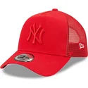 mutzen-gebogen-rot-snapback-a-frame-tonal-mesh-der-new-york-yankees-mlb-von-new-era