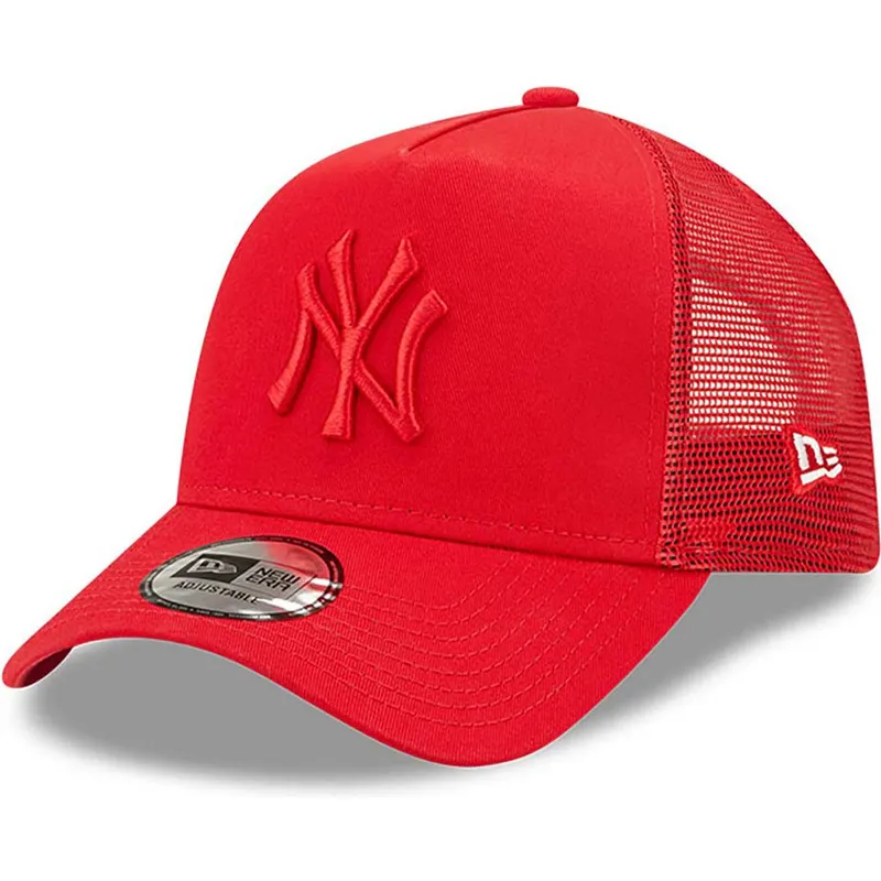mutzen-gebogen-rot-snapback-a-frame-tonal-mesh-der-new-york-yankees-mlb-von-new-era