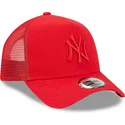 mutzen-gebogen-rot-snapback-a-frame-tonal-mesh-der-new-york-yankees-mlb-von-new-era