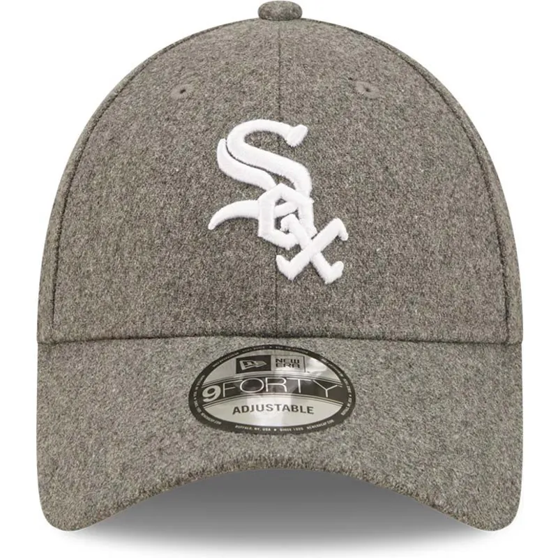 mutzen-gebogen-grau-verstellbares-band-9forty-the-league-melton-der-chicago-white-sox-mlb-von-new-era