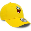 mutzen-gebogen-gelb-verstellbares-band-fur-kinder-9forty-der-bob-esponja-bob-esponja-von-new-era