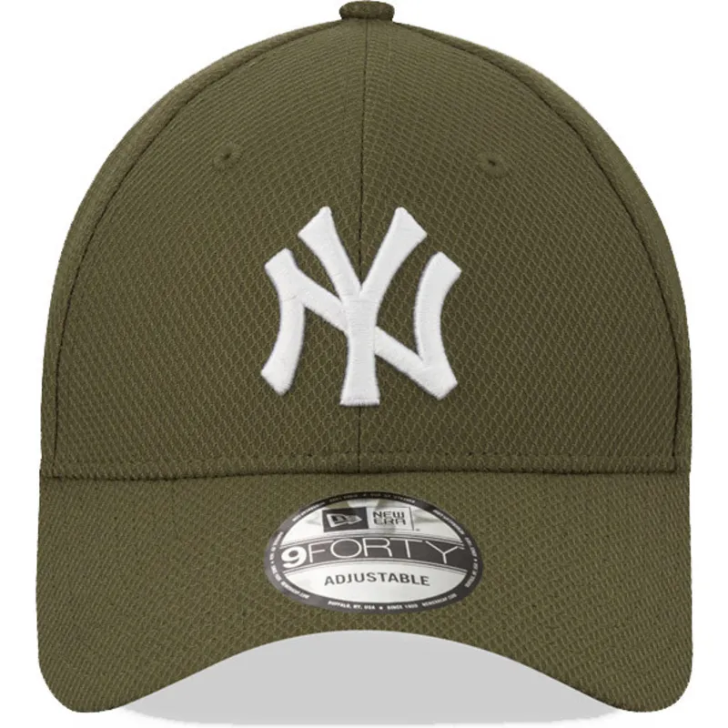 mutzen-gebogen-grun-verstellbares-band-9forty-diamond-era-der-new-york-yankees-mlb-von-new-era