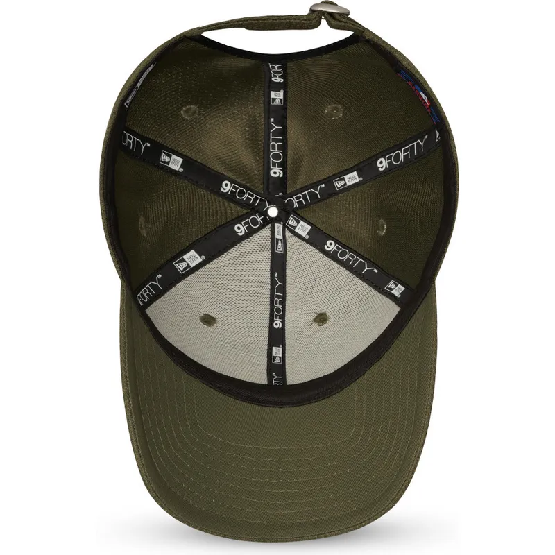 mutzen-gebogen-grun-verstellbares-band-9forty-diamond-era-der-new-york-yankees-mlb-von-new-era