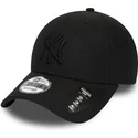 schwarze-verstellbare-curved-cap-mit-schwarzem-logo-9forty-diamond-era-der-new-york-yankees-mlb-von-new-era