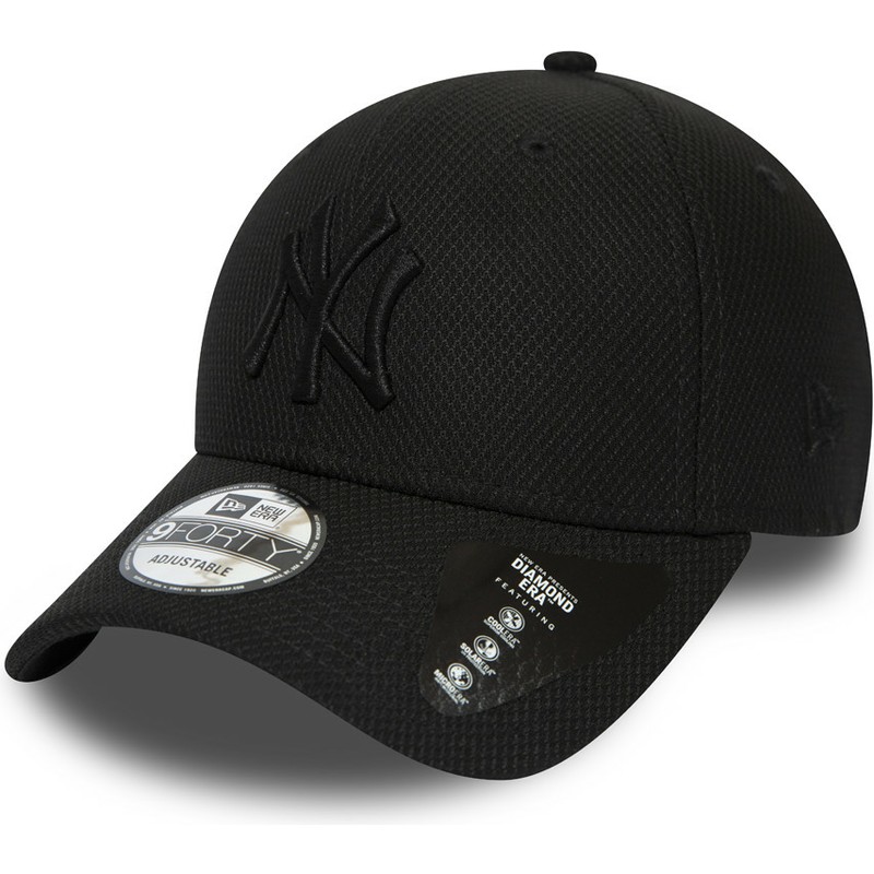 new-era-curved-brim-black-logo-9forty-diamond-era-new-york-yankees-mlb-black-adjustable-cap
