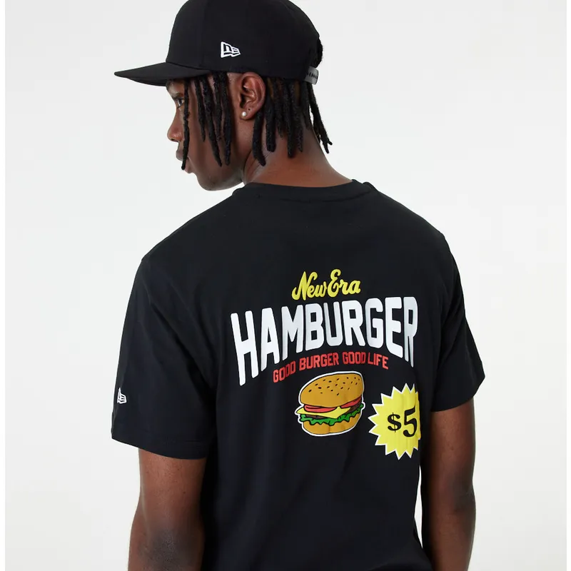 t-shirt-kurzarm-schwarz-der-camiseta-manga-corta-negra-good-burger-good-life-food-graphic-von-new-era