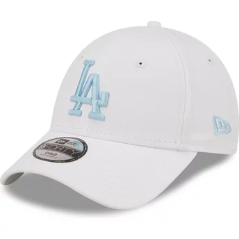 Casquette courbée blanche ajustable avec logo bleu pour enfant 9FORTY League Essential Los Angeles Dodgers MLB New Era