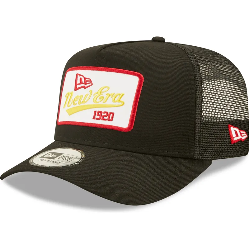 mutzen-gebogen-schwarz-snapback-a-frame-von-new-era