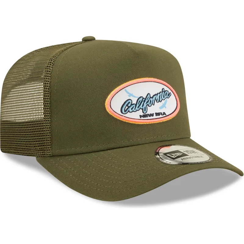 mutzen-gebogen-grun-snapback-a-frame-von-new-era mutzen-gebogen-grun-snapback-a-frame-von-new-era