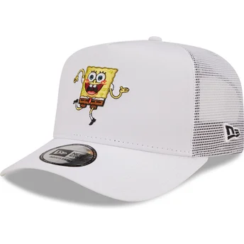 New Era A Frame SpongeBob SquarePants White Trucker Hat