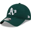 mutzen-gebogen-grun-verstellbares-band-9twenty-league-essential-der-oakland-athletics-mlb-von-new-era