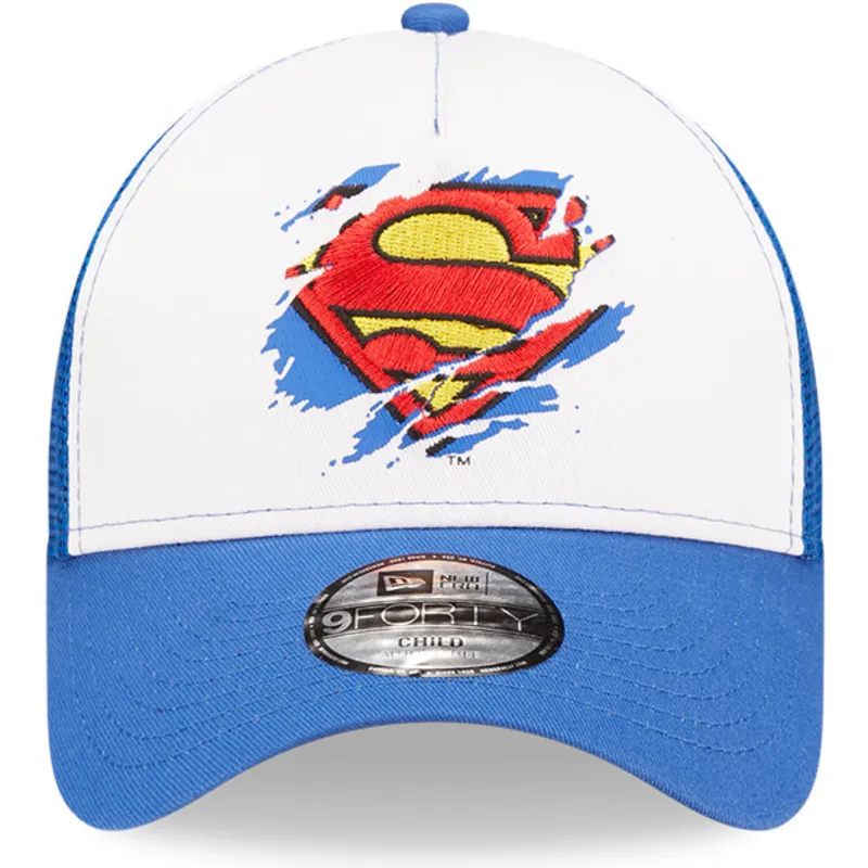 mutzen-gebogen-blau-snapback-fur-kinder-a-frame-der-superman-dc-comics-von-new-era mutzen-gebogen-blau-snapback-fur-kinder-a-frame-der-superman-dc-comics-von-new-era