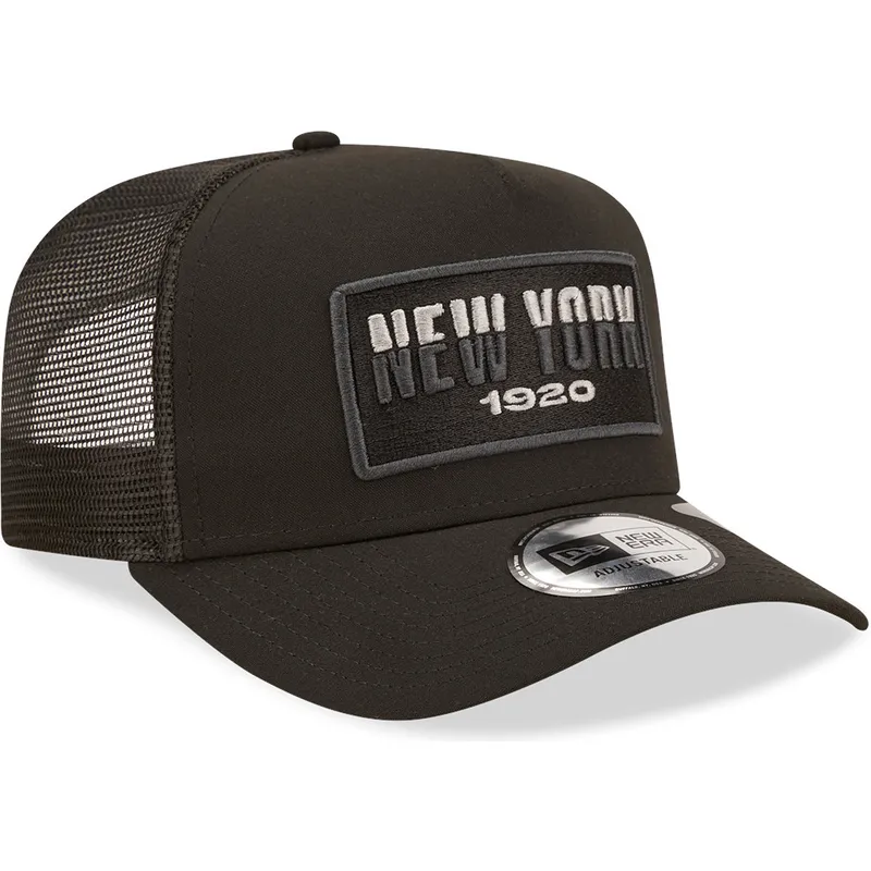 schwarze-trucker-kappe-new-york-a-frame-repreve-usa-state-von-new-era
