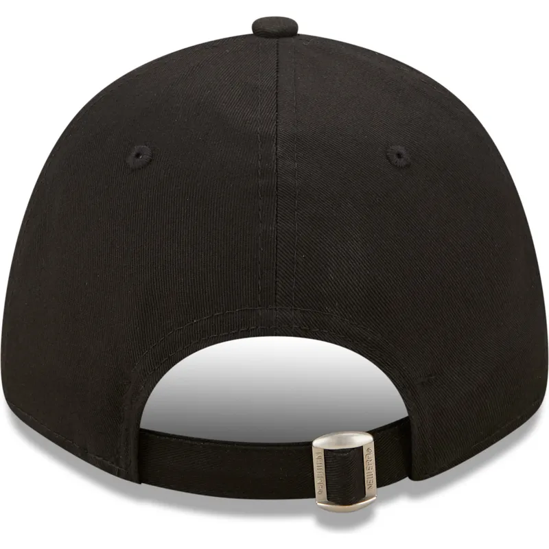 schwarze-verstellbare-curved-cap-mit-orangefarbenem-logo-9forty-gradient-infill-der-new-york-yankees-mlb-von-new-era