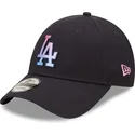 new-era-curved-brim-9forty-gradient-infill-los-angeles-dodgers-mlb-navy-blue-adjustable-cap