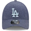 mutzen-gebogen-marineblau-verstellbares-band-9forty-jersey-essential-der-los-angeles-dodgers-mlb-von-new-era