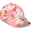 new-era-curved-brim-9forty-all-over-print-seasonal-new-york-yankees-mlb-pink-adjustable-cap