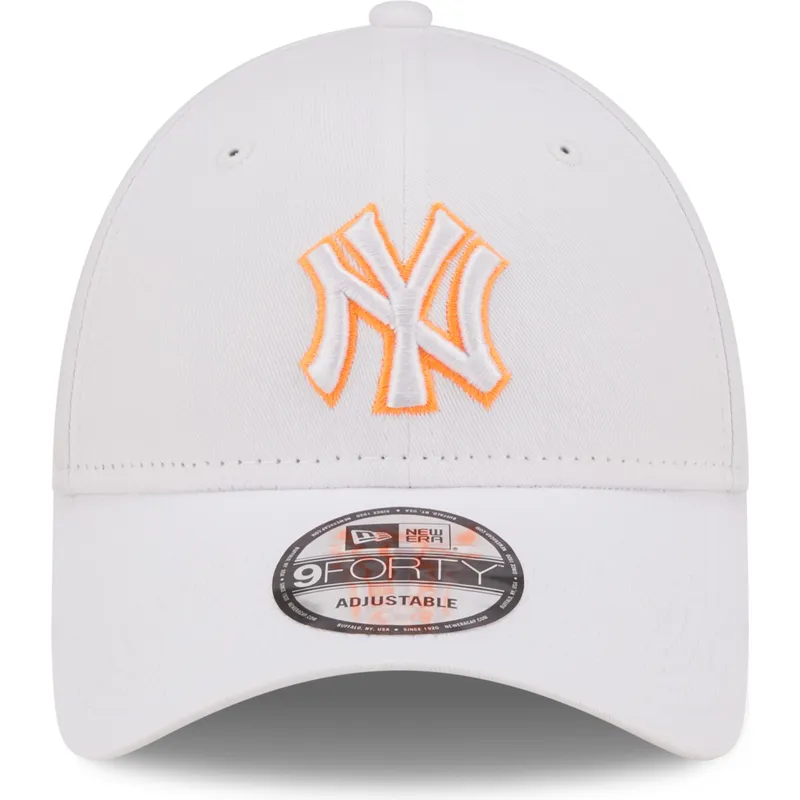 mutzen-gebogen-weiss-verstellbares-band-9forty-neon-outline-der-new-york-yankees-mlb-von-new-era mutzen-gebogen-weiss-verstellbares-band-9forty-neon-outline-der-new-york-yankees-mlb-von-new-era