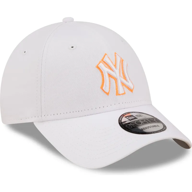 mutzen-gebogen-weiss-verstellbares-band-9forty-neon-outline-der-new-york-yankees-mlb-von-new-era mutzen-gebogen-weiss-verstellbares-band-9forty-neon-outline-der-new-york-yankees-mlb-von-new-era