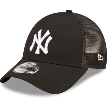 Mützen gebogen schwarz verstellbares band A Frame Home Field der New York Yankees MLB von New Era
