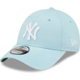Casquette courbée bleue claire ajustable 9FORTY League Essential New York Yankees MLB New Era