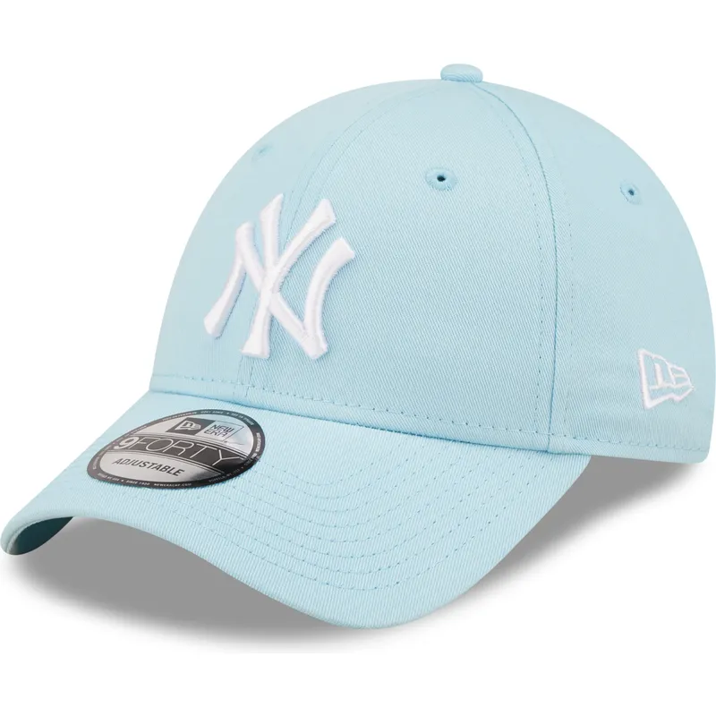 mutzen-gebogen-blau-verstellbares-band-claro-9forty-league-essential-der-new-york-yankees-mlb-von-new-era