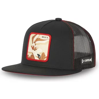 Casquette trucker plate noire Coyote CASF WI3 Looney Tunes Capslab