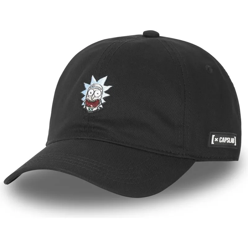 mutzen-gebogen-schwarz-verstellbares-band-rick-sanchez-rick-und-morty-von-capslab