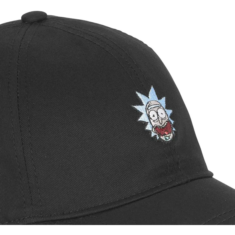 mutzen-gebogen-schwarz-verstellbares-band-rick-sanchez-rick-und-morty-von-capslab