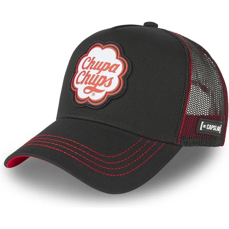 schwarze-und-rote-trucker-kappe-cc1-chupa-chups-von-capslab schwarze-und-rote-trucker-kappe-cc1-chupa-chups-von-capslab