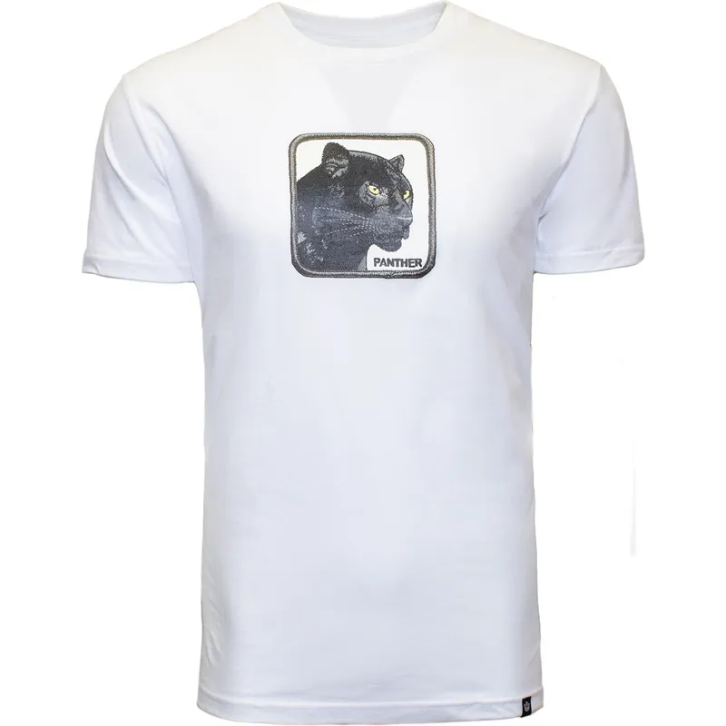 t-shirt-kurzarm-weiss-der-camiseta-manga-corta-blanca-pantera-black-panther-big-cat-the-farm-the-farm-von-goorin-bros t-shirt-kurzarm-weiss-der-camiseta-manga-corta-blanca-pantera-black-panther-big-cat-the-farm-the-farm-von-goorin-bros
