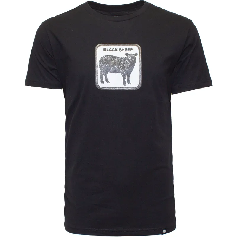 t-shirt-kurzarm-schwarz-der-camiseta-manga-corta-negra-oveja-black-sheep-outcast-the-farm-the-farm-von-goorin-bros