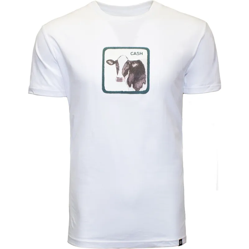 kurzarm-t-shirt-weiss-kuh-cash-melk-the-farm-von-goorin-bros kurzarm-t-shirt-weiss-kuh-cash-melk-the-farm-von-goorin-bros