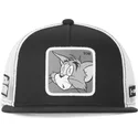 capslab-flat-brim-tom-casf-t10-looney-tunes-black-and-white-trucker-hat