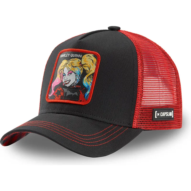mutzen-gebogen-schwarz-snapback-harley-quinn-dc-comics-von-capslab