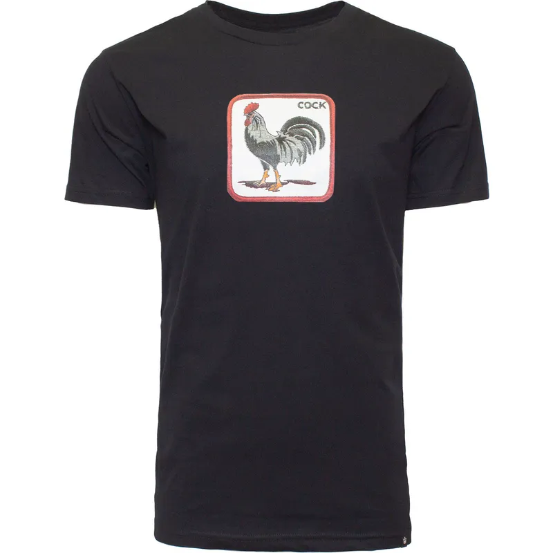 t-shirt-kurzarm-schwarz-der-camiseta-manga-corta-negra-gallo-cock-coop-the-farm-the-farm-von-goorin-bros