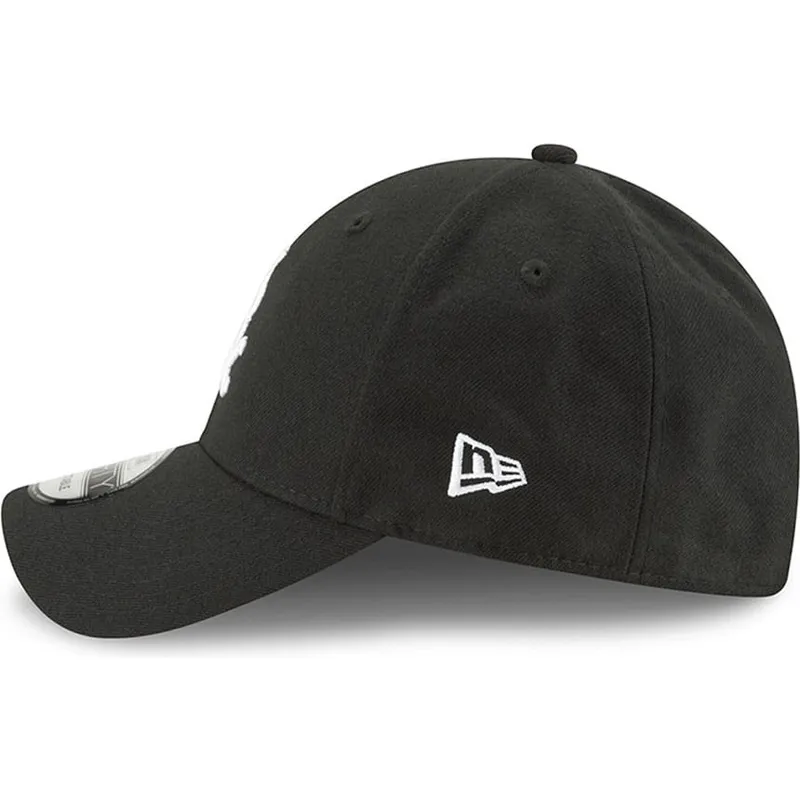 schwarze-verstellbare-gebogene-kappe-9forty-the-league-der-chicago-white-sox-mlb-von-new-era